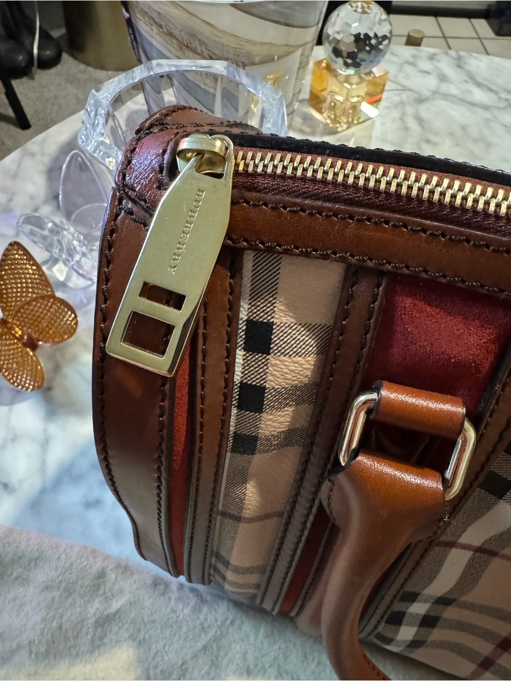 Burberry Alchester Canvas Bag- Medium - Picture 6 of 15